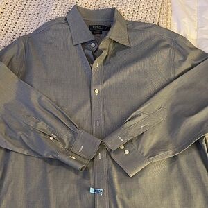 Polo by Ralph Lauren Charcoal Dress Shirt Classic Fit Easy Care